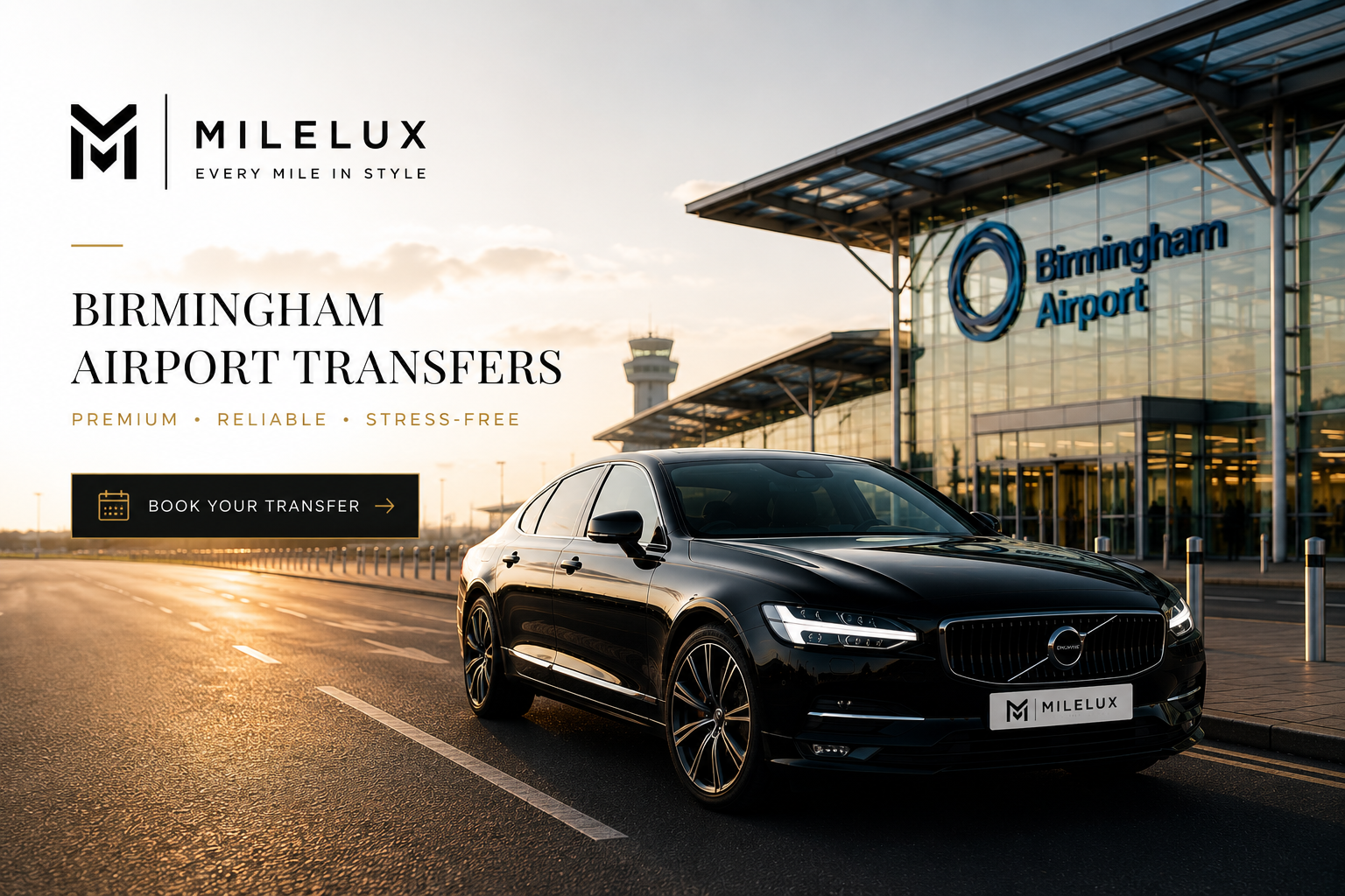 Birmingham Airport Transfers with MileLux